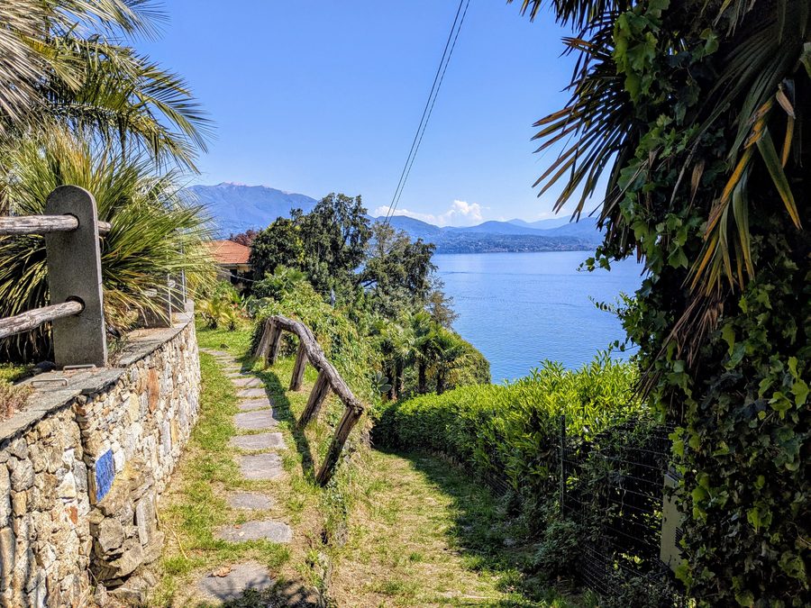 Panorama von Cannero Riviera am Lago Maggiore