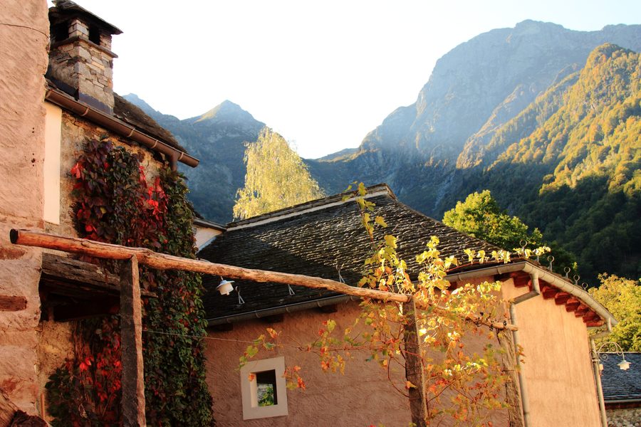 Bordei hamlet in Palagnedra village in Ticino, Switzerland