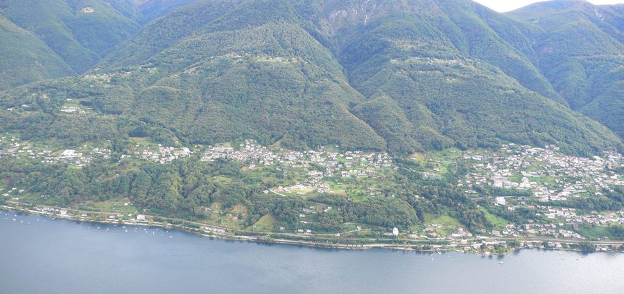 Panorama von Gambarogno TI