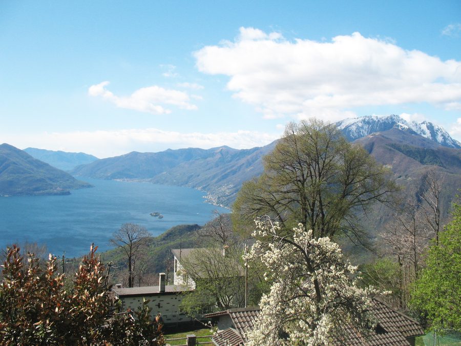 Lake Maggiore viewed from the hills north of Locarno